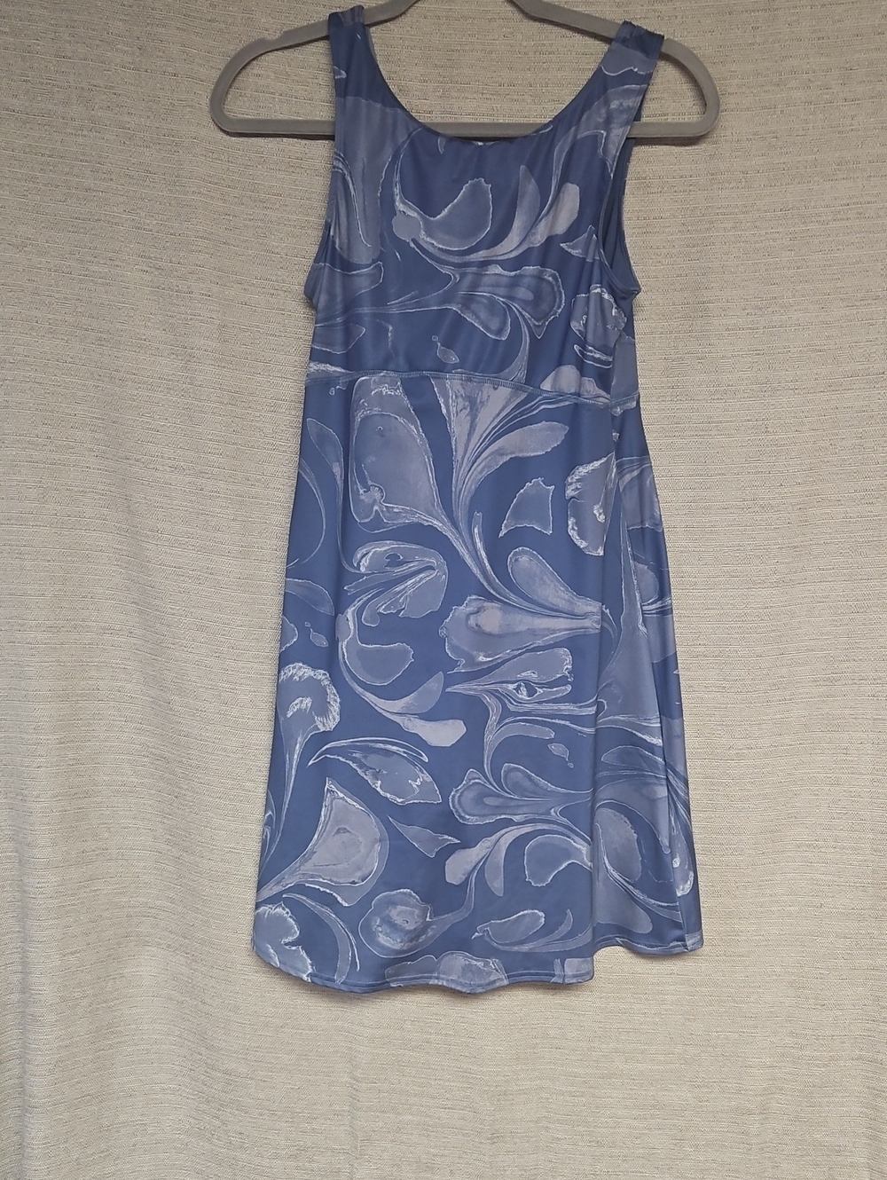 Columbia Sportswear Sleeveless Blue Swirl-Print A-Line Dress